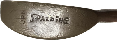 Vintage men right handed brass Spalding JPN mallet putter 35 