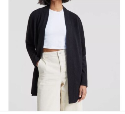 NWT CHARTER CLUB Women's 100% Cashmere Duster Cardigan Sweater