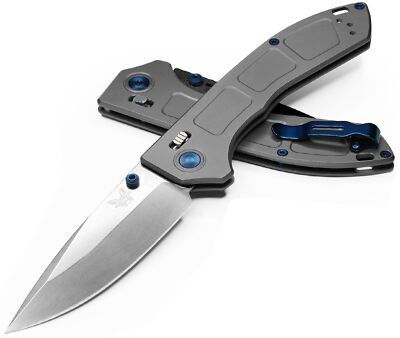 Benchmade 748 Narrows, 3.43'' M390 Blade, 6Al-4V Titanium Handle W/ Clip
