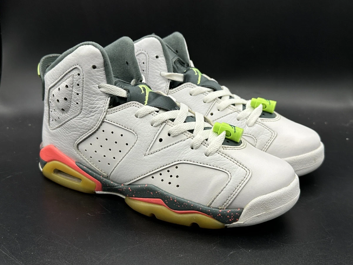 2016 Air Jordan 6 GS Bright Mango size 6.5y 384665-114 GREAT COLORWAY!!!