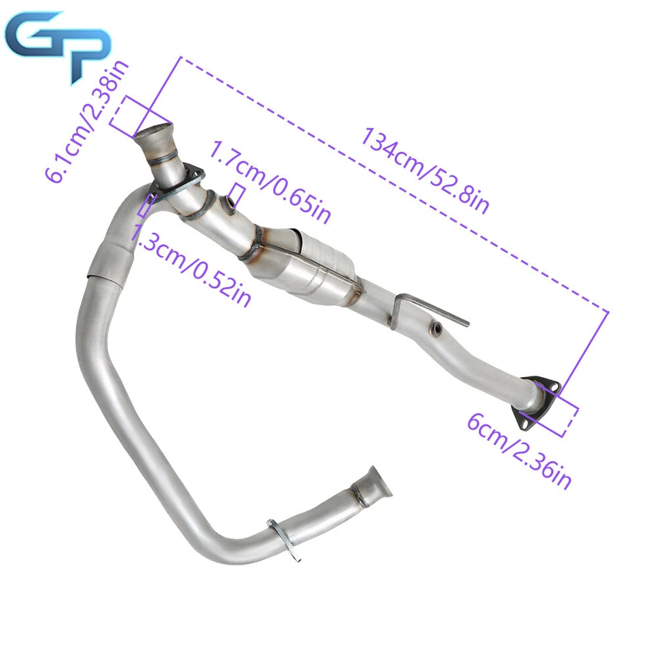 Convertidor catalítico 1996-1999 para Chevrolet Astro 1996-1999 para GMC Safari 4,3 L Foto 2 de 4