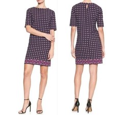 Banana Republic Print Boatneck Shift Dress