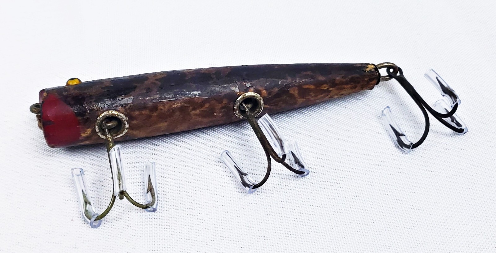 Early And Rare Eger FROGSKIN DARTER With Amber Glass Eyes FL c Mid