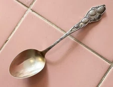 Antique Sterling Silver  Teaspoon / 5 O'clock Paye & Baker Pinecones 4.75"