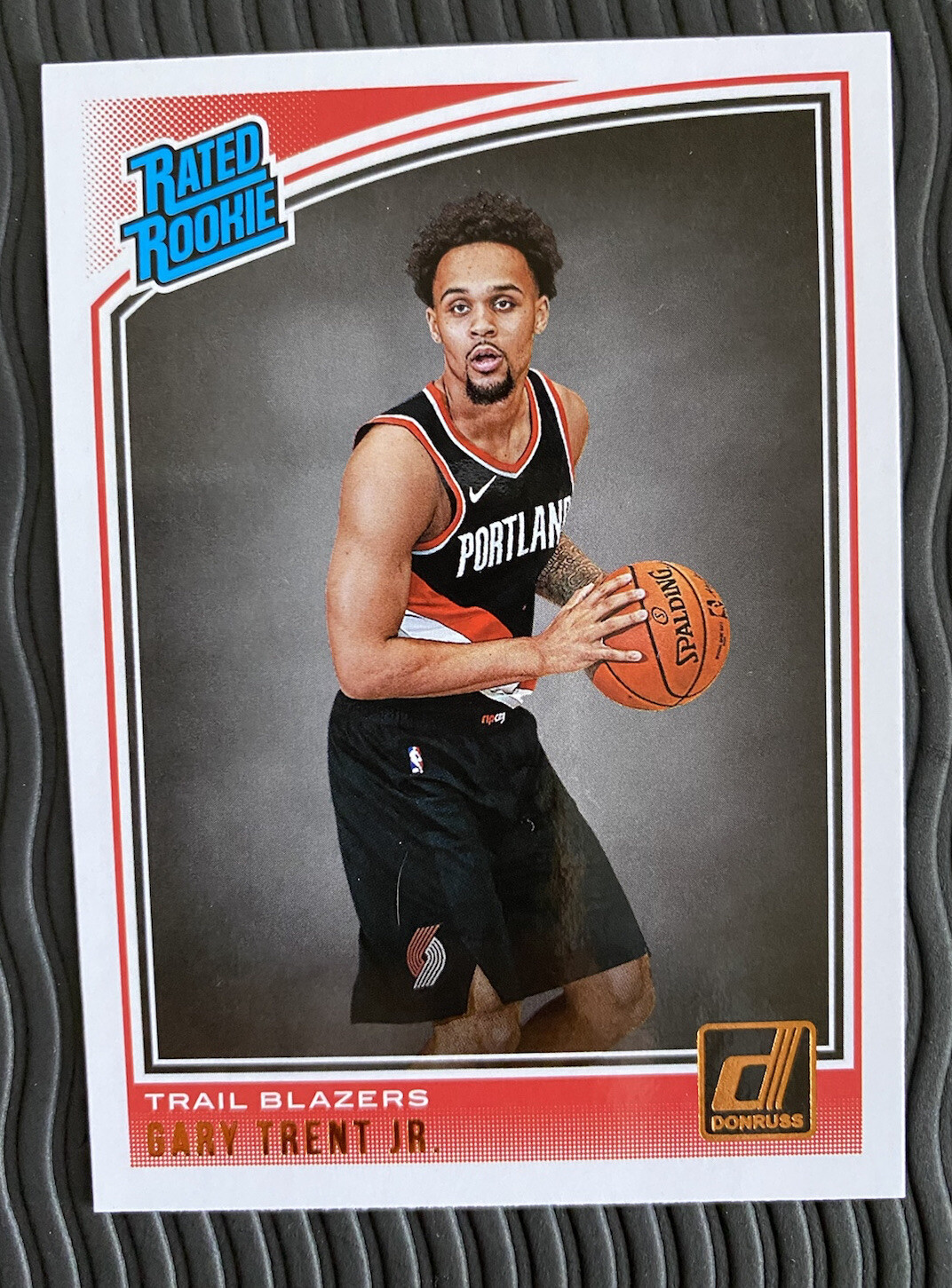 2018-19 Panini Donruss Gary Trent Jr. Rated Rookie Card #199 RC Blazers Raptors