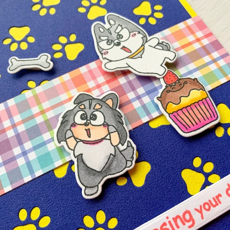 Dog Paw Print Metal Die Cut Dog Footprint Cutting Dies Embossing Paper