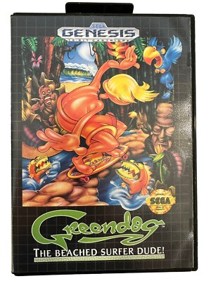 #ad Greendog: The Beached Surfer Dude Sega Genesis 1992 No Manual Excellent $21.95
