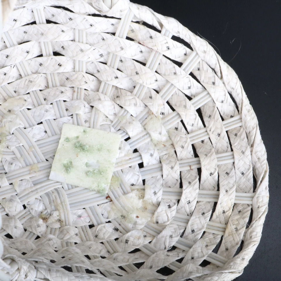 White Wicker Display Floral Basket - Image 4 of 4