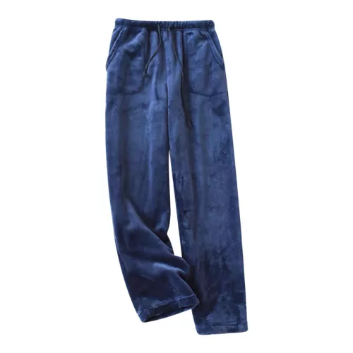 Damen Fleece Pyjamahose Fuzzy Lounge Hose Warm Flauschig Nachtwäsche Hose - Bild 9 von 22