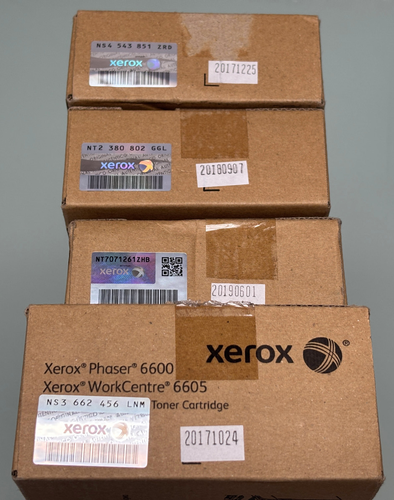 Xerox 6600 6605 Jeu de cartouches de toner haute capacité noir cyan magenta jaune 2017 - Photo 3/3