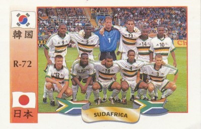 072 TEAM SQUADRA TEAM SÜDAFRIKA KARTE CARD WORLD CUP 2002 REYAUCA