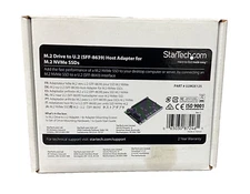 STAR TECH.CO M.2 Drive to U.2 Host Adapter for M.2 NVMe SSDs, Untested, Open Box