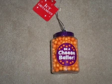 NEW, CHEESE BALLS CHRISTMAS ORNAMENT