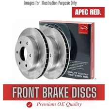 Brake Discs Pair Front FOR RENAULT MEGANE 150bhp II 2.0 05->09 Diesel Apec