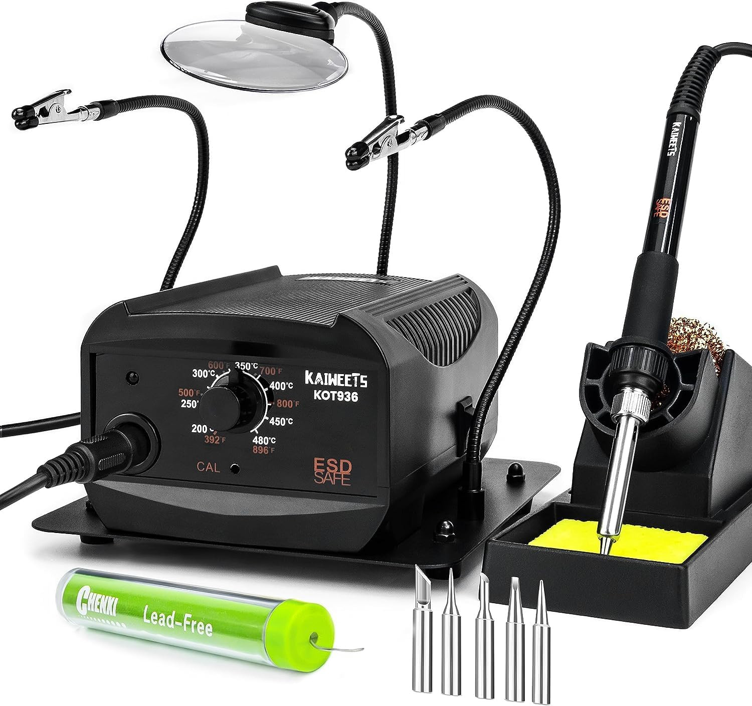 Saldatore a Stagno con Stazione 60W | Ideale per Riparazione Circuiti