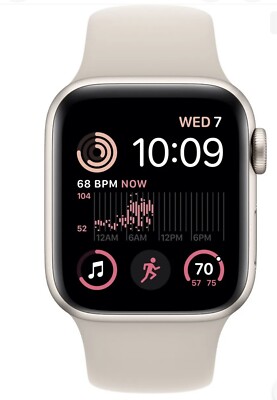 APPLE Watch SE 2nd Gen 40mm (GPS) Starlight Aluminum Case Sport Band A2722 NEW!!