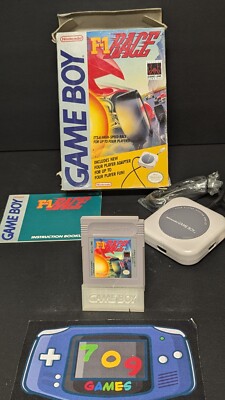 F1 Race (Game Boy) GB CIB COMPLETE With Adapter