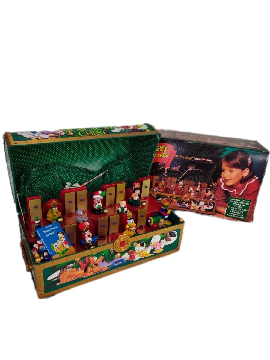Disney A Mickey Musical Toy Chest Mr. Christmas Music Toy 1998 Japan eBay