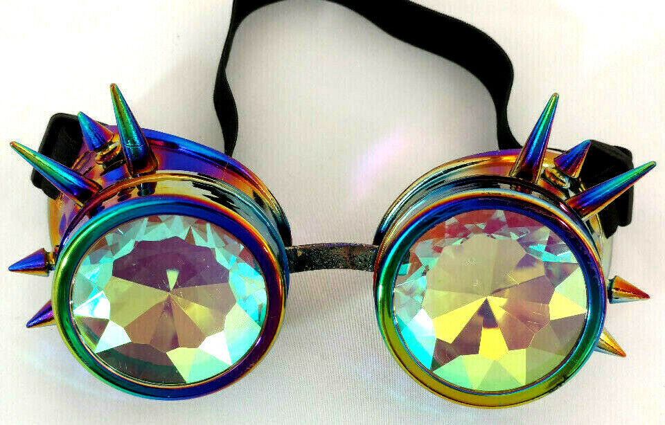 Rainbow Kaleidoscope Goggles