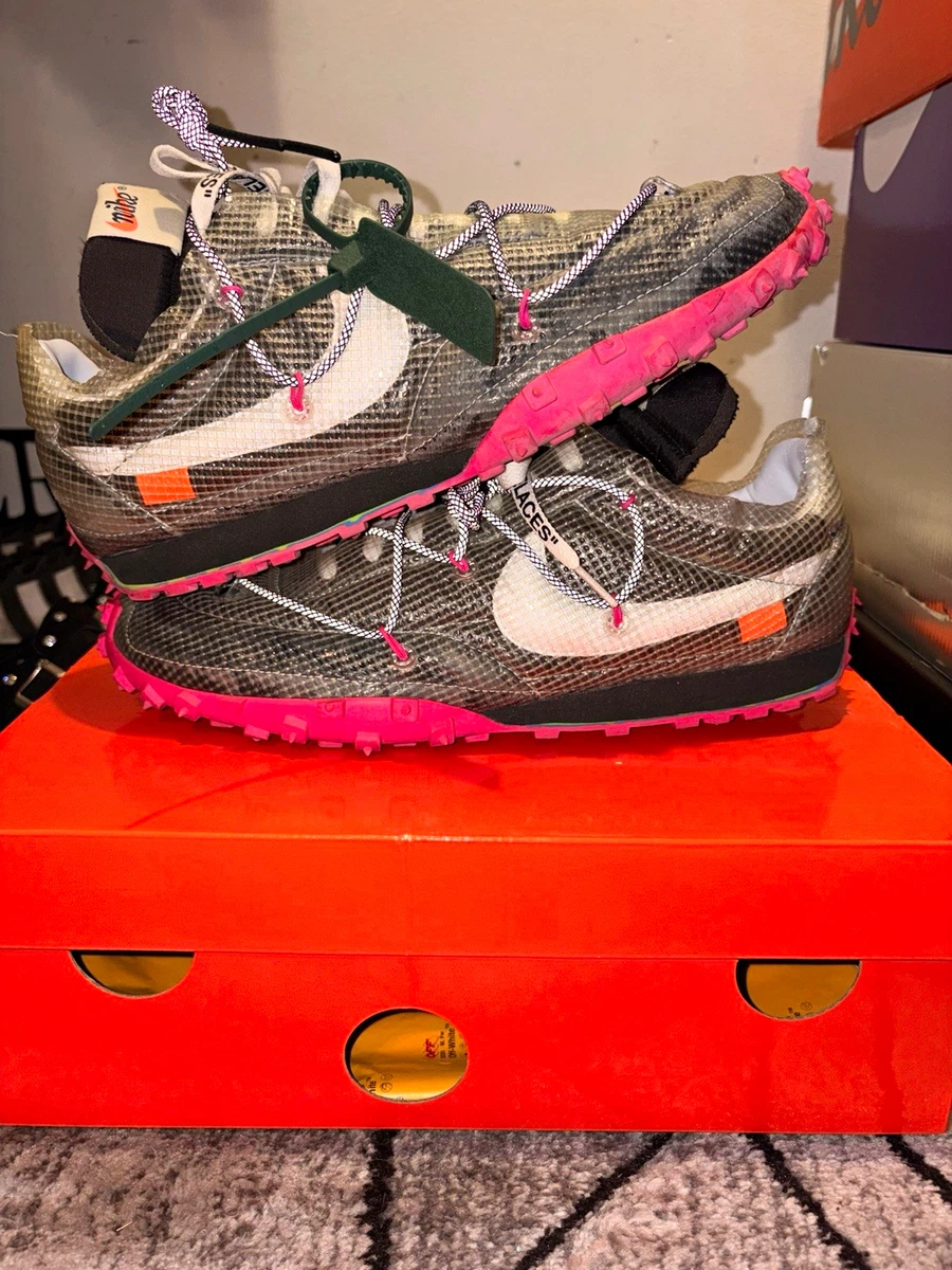Off-White x Nike Waffle Racer Fuchsia W for sale | eBay