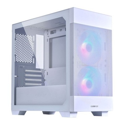Lian Li Lancool 205M Mesh Tempered Glass microATX Mid-Tower Computer Case -White