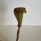 GI Joe COBRA COMMANDER  Supreme Cobra - Snake Head Staff Part Gold Accessory