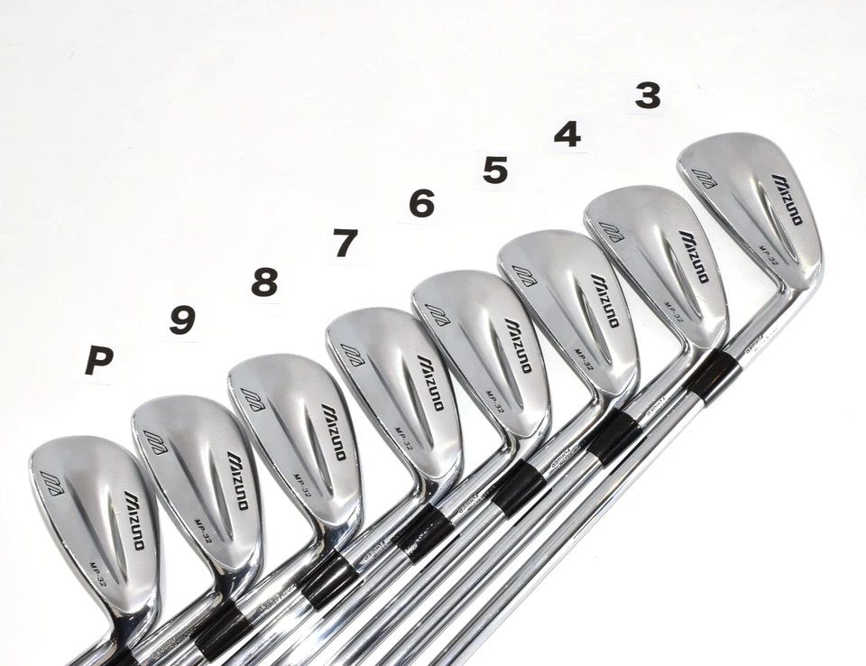 Mizuno MP-32 Forged 8p 3-4-5-6-7-8-9-Pw RH Stiff DG S200 Golf Iron Set Clubs Men - Image 2 of 4