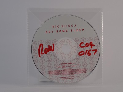 BIC RUNGA GET SOME SLEEP (Y1) 1 Track Promo CD Single including Plastic Sleeve 