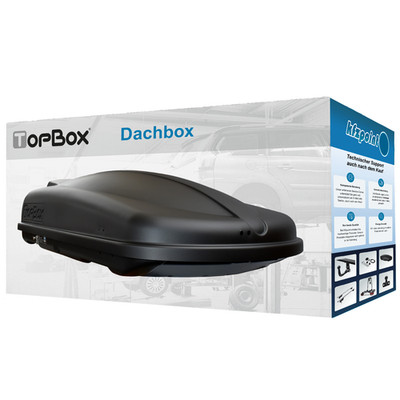 TOPBOX Gepäckbox TopBox 420 Duo schwarz, matt 420 Liter NEU