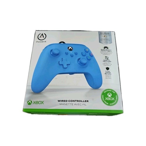 Mando PowerA CABLEADO para Xbox Series X|S, One - Azul Ha sido probado