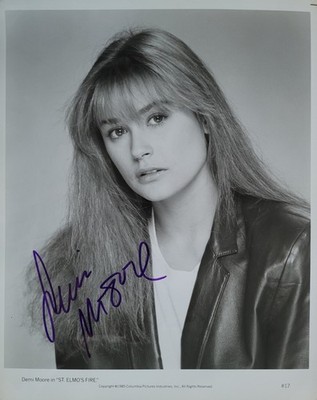 Demi Moore - Foto (!) eines Autogramms - junge Jahre