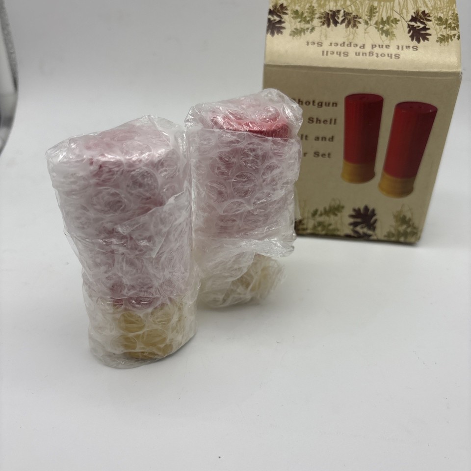 CRACKER BARREL SHOTGUN SHELL SALT & PEPPER SHAKER SET New Old Stock | eBay
