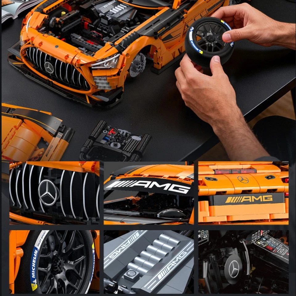 CaDA Mercedes-AMG GT3 1:8 Brick Model C64008W - Image 3 of 4
