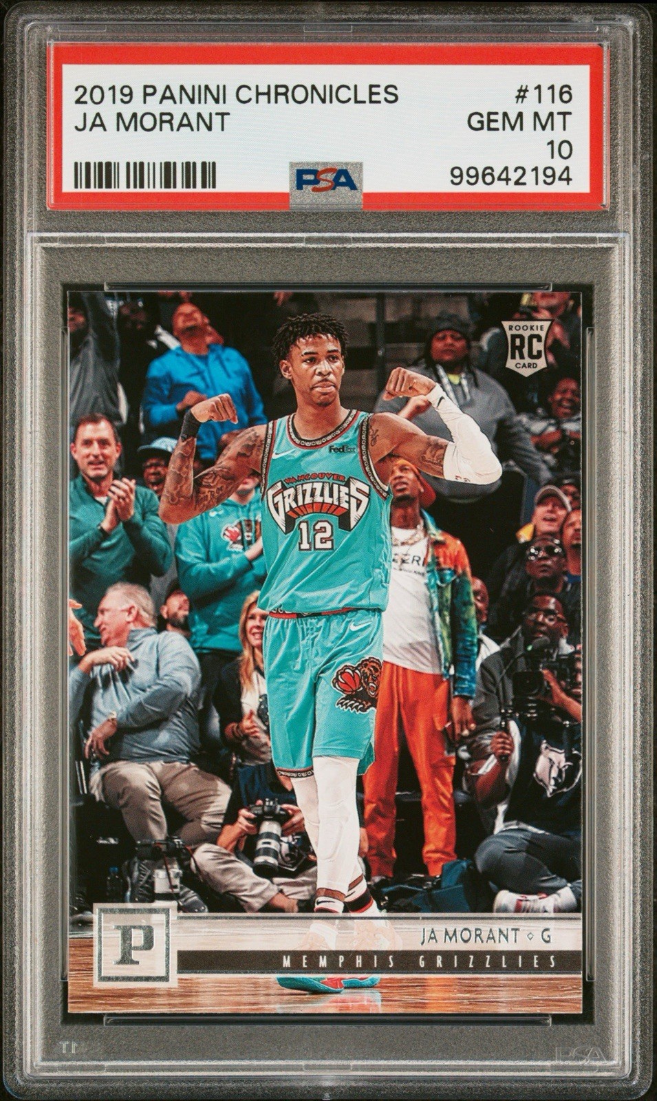 2019-20 Panini Chronicles - Ja Morant #116 RC - PSA 10 - Young Dolph