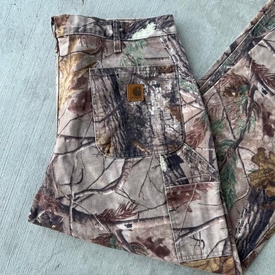 パンツ Carhartt real tree work pants W34 Vintage y2k carhartt Realtree camo work wear carpenter pants | eBay