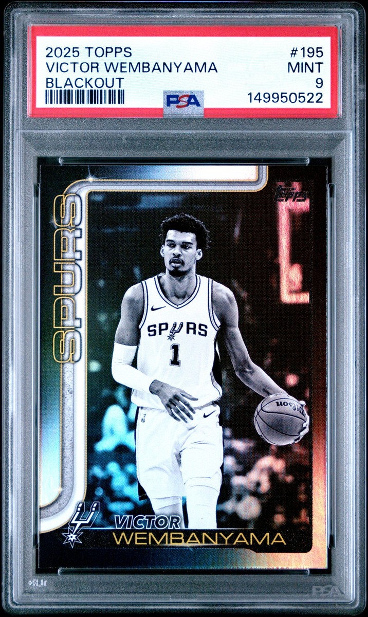 2025-26 Topps - Victor Wembanyama #195 Blackout for sale online | eBay