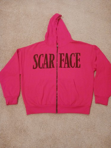 Scarface Reason Full Zip Super Solf Hoodie NWT Red Size Large