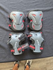 Bosoner Red Black Protective Gear Set Wrist and Elbow pads for kids.