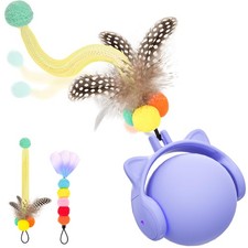 Cat Toys for Indoor Cats New Intelligent Voice Timing Touch Control Cats Ball