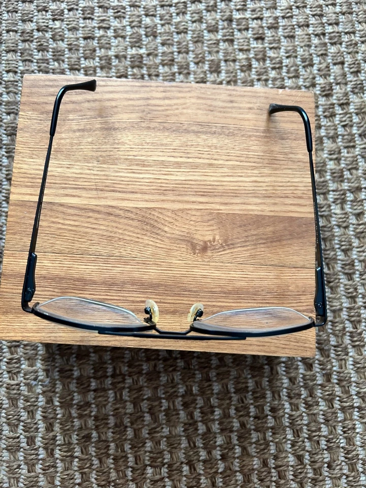 Monturas de gafas Girard 4395 vintage oro negro hecho aviador Japón 60 17 145 Foto 2 de 4