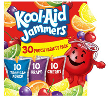 Kool-Aid Jammers Tropical Punch Grape  Cherry FlavoredPack, 30 ct Box, 6 fl