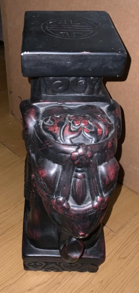 Soporte de planta de silla de montar de elefante de bronce vintage Z Gallerie - 15" Foto 4 de 4