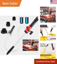 Fast Fuel Transfer Pump - 3.2 GPM with Auto-Stop  Durable Adapters for Safe Use
