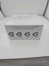 Globe, Floating in Midair, Dark Blue Globe, Color LED Lights, Desk, Rotating