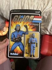 Cobra Commander Enemy Leader Action Figure Foil Card Super7 ReAction 2021 3.75