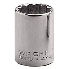 Wright Tool 4126 - 1/2Inch Drive 12 Point Standard Socket - 13/16Inch 8EA