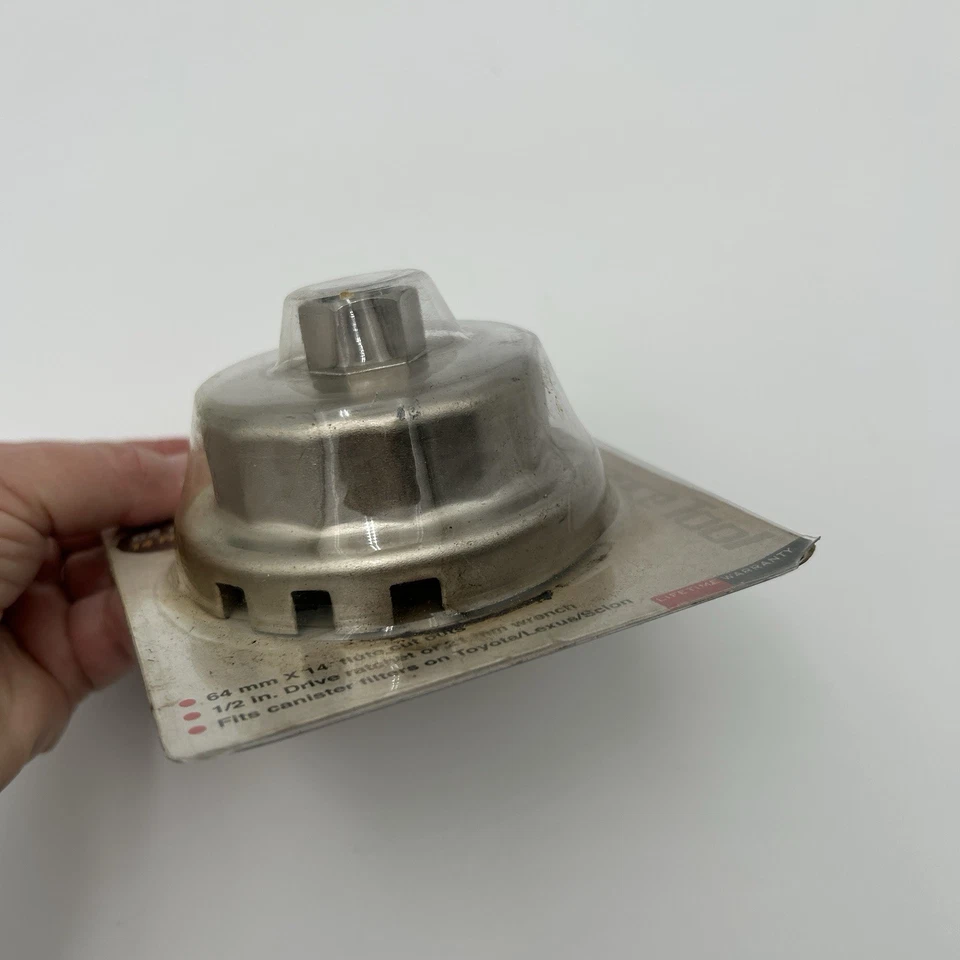 PERFORMANCE TOOL Oil Filter Wrench Canister Type 64mm 14 Flute 12in Drive W54076 - Image 3 of 4