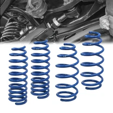 Blue 2" Drop Manzo Race Sport Lowering Spring Coil Kit For 03-08 Mazda 6 3.0L V6