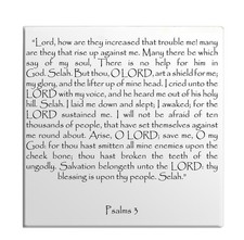 Fridge Magnet Psalms Chapter 3 English TEHILLIM Old Testament Holy Bible Torah