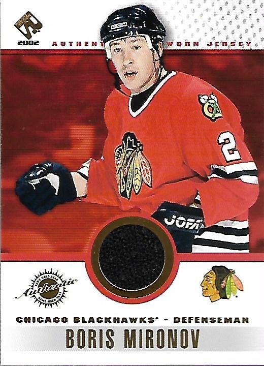 2001-02 Private Stock Game Gear #23 Boris Mironov Jersey (White) - HKY